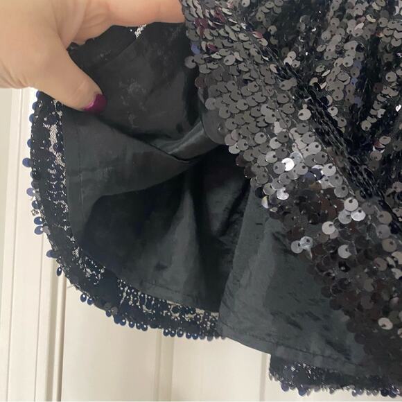 CRAZY 8 • Black Sequins Elastic Waistband Skirt - Picture 5 of 6